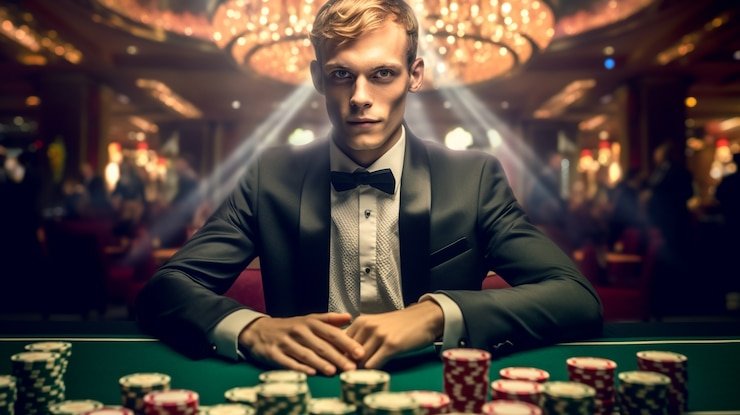 Live dealer blackjack table on rajacuan69 gacor with croupier and betting interface